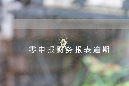 零申报财务报表逾期 零申报财务报表逾期