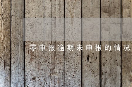 零申报逾期未申报的情况说明 零申报逾期未申报的情况说明