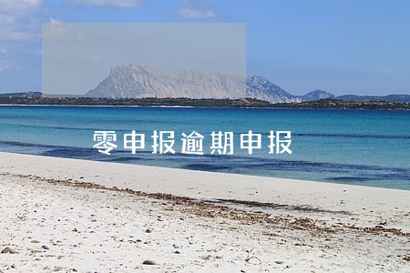 零申报逾期申报 零申报逾期申报