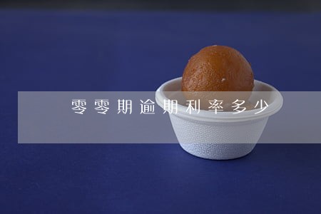 零零期逾期利率多少 零零期逾期利率多少