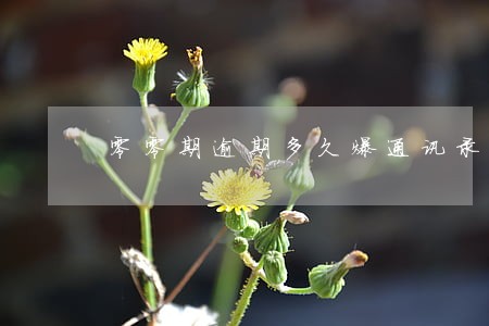 零零期逾期多久爆通讯录 零零期逾期多久爆通讯录