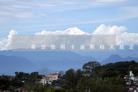 青岛信用卡逾期相关规定 青岛信用卡逾期相关规定