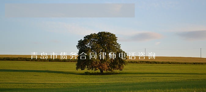 青岛市债务合同律师电话咨询 青岛市债务合同律师电话咨询