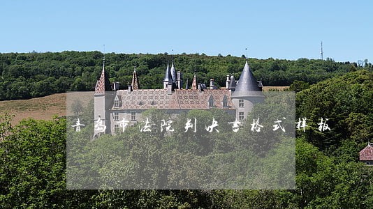 青岛市法院判决书格式样板