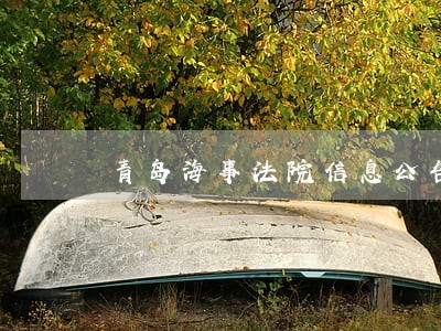 青岛海事法院信息公告 青岛海事法院信息公告