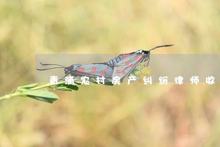 青浦农村房产纠纷律师收费标准 青浦农村房产纠纷律师收费标准