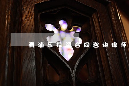 青浦区投资合同咨询律师