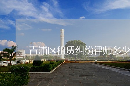 青浦区租赁纠纷律师多少钱 青浦区租赁纠纷律师多少钱