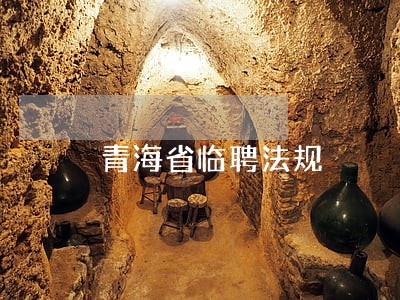 青海省临聘法规