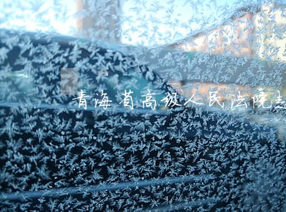 青海省高级人民法院赵世斌 青海省高级人民法院赵世斌