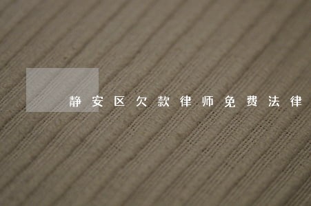 静安区欠款律师免费法律咨询
