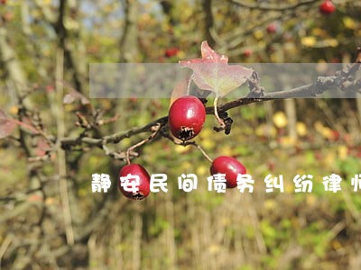 静安民间债务纠纷律师 静安民间债务纠纷律师