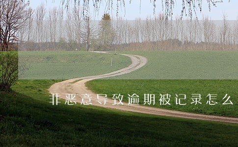 非恶意导致逾期被记录怎么办 非恶意导致逾期被记录怎么办