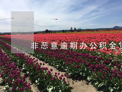 非恶意逾期办公积金贷款 非恶意逾期办公积金贷款