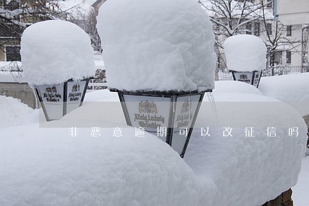 非恶意逾期可以改征信吗 非恶意逾期可以改征信吗