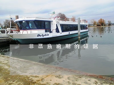 非恶意逾期的证据