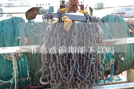非恶意逾期能下款吗 非恶意逾期能下款吗