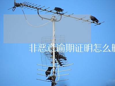 非恶意逾期证明怎么删除征信 非恶意逾期证明怎么删除征信