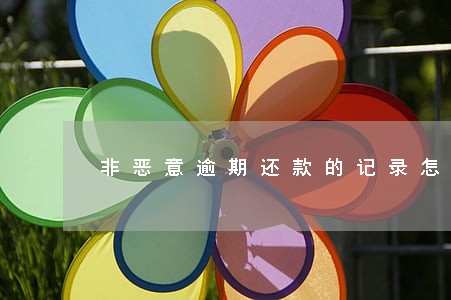 非恶意逾期还款的记录怎么消除 非恶意逾期还款的记录怎么消除