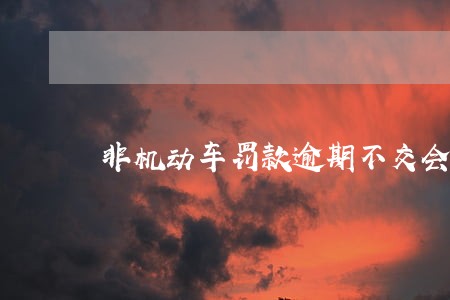 非机动车罚款逾期不交会怎么样 非机动车罚款逾期不交会怎么样
