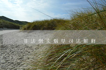 非法倒卖烟草司法解释 非法倒卖烟草司法解释
