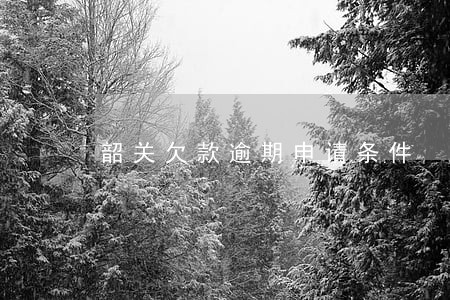 韶关欠款逾期申请条件 韶关欠款逾期申请条件