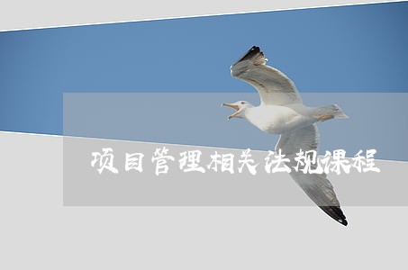 项目管理相关法规课程 项目管理相关法规课程