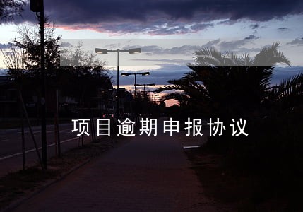 项目逾期申报协议 项目逾期申报协议