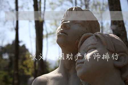 顺义婚姻财产律师排行 顺义婚姻财产律师排行