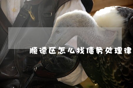 顺德区怎么找债务处理律师 顺德区怎么找债务处理律师