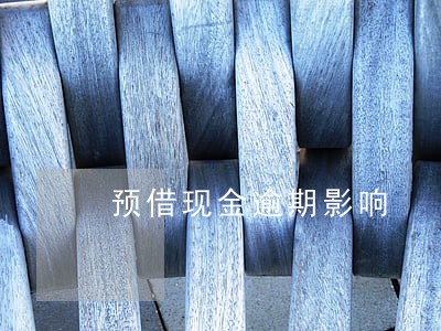 预借现金逾期影响