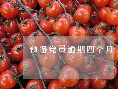 预备党员逾期四个月 预备党员逾期四个月