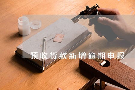 预收货款新增逾期申报 预收货款新增逾期申报