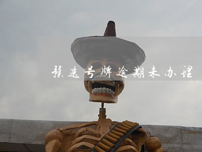 预选号牌逾期未办理 预选号牌逾期未办理