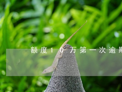 额度10万第一次逾期会怎样