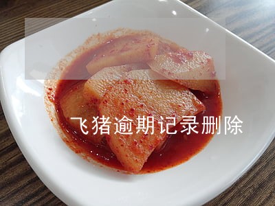 飞猪逾期记录删除 飞猪逾期记录删除