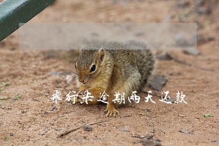 飞行卡逾期两天还款 飞行卡逾期两天还款