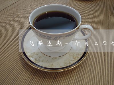 飞贷逾期一个月上征信
