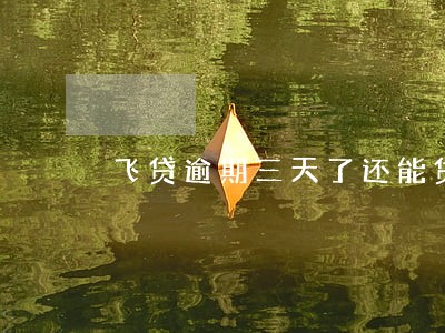 飞贷逾期三天了还能贷出来吗 飞贷逾期三天了还能贷出来吗