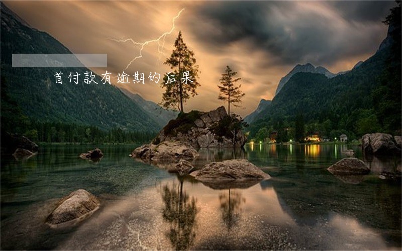 首付款有逾期的后果 首付款有逾期的后果