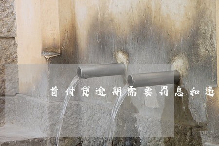 首付贷逾期需要罚息和违约金 首付贷逾期需要罚息和违约金