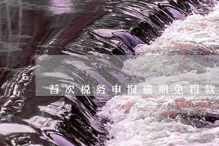 首次税务申报逾期免罚款文章 首次税务申报逾期免罚款文章