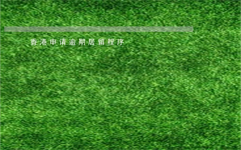 香港申请逾期居留程序 香港申请逾期居留程序