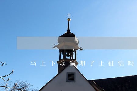 马上下款逾期了上征信吗 马上下款逾期了上征信吗