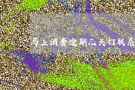 马上消费逾期几天打联系人 马上消费逾期几天打联系人