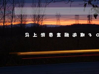 马上消费金融逾期300元 马上消费金融逾期300元