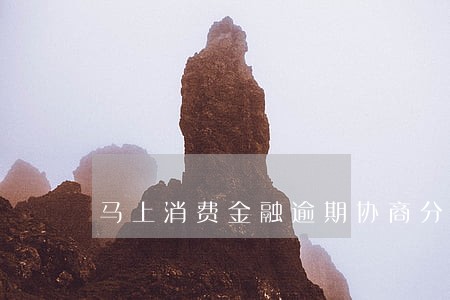 马上消费金融逾期协商分期 马上消费金融逾期协商分期