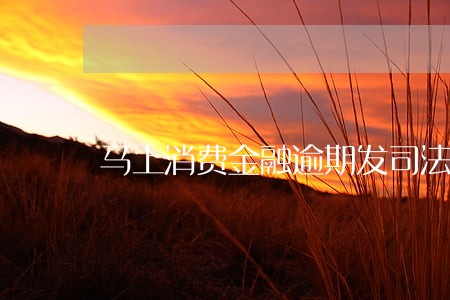 马上消费金融逾期发司法通告 马上消费金融逾期发司法通告