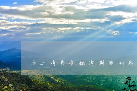 马上消费金融逾期涨利息合法吗 马上消费金融逾期涨利息合法吗