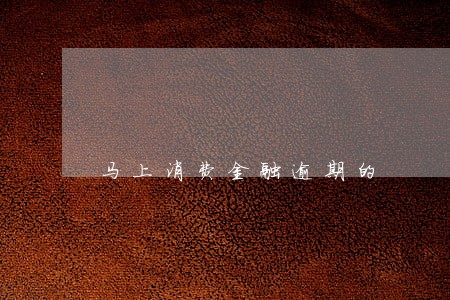 马上消费金融逾期的 马上消费金融逾期的